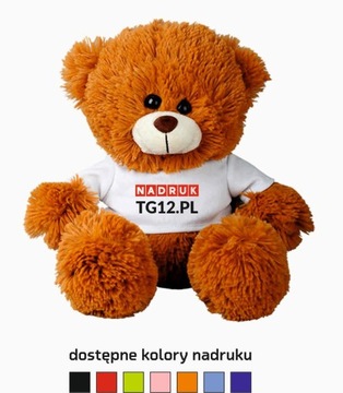 miś z nadrukiem, maskotka oso, 25cm