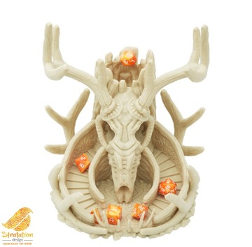Башня для игры в кости с черепом лося - Stratation Design Elk's Spirit Dice Tower