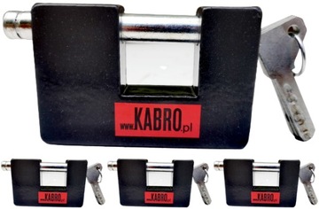 KABRO 3 KŁÓDKI C3-32MM NA 1 KLUCZ ANTYWŁAMANIOWA CERTYFIKAT 6 KLUCZY