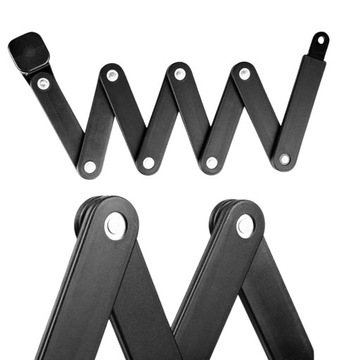 БОЛЬШОЙ ВЕЛОСИПЕДНЫЙ ЗАМОК, СКЛАДНОЙ КОМБИНИРОВАННЫЙ ЗАМОК, ЗАКАЛЕННАЯ АБС-СТАЛЬ