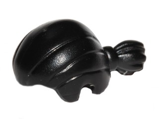 LEGO Włosy Męskie Kucyk Czarny 17630 6292569