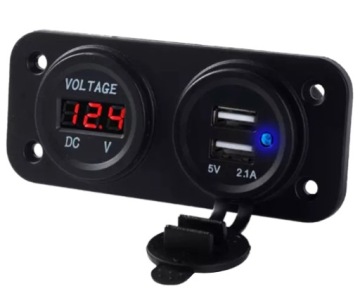 ЗАРЯДНОЕ УСТРОЙСТВО 2x USB 2A AUTO PANEL