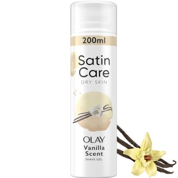 GILLETTE ŻEL DO GOLENIA DLA KOBIET SATIN CARE VANILLA SCENT do skóry suchej