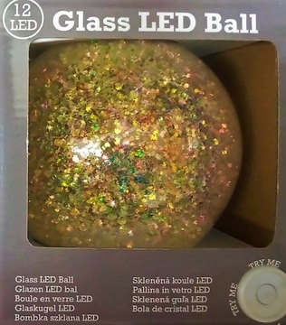 ДЕКОРАТИВНАЯ СВЕТОДИОДНАЯ ЛАМПА СТЕКЛЯННЫЙ ШАР