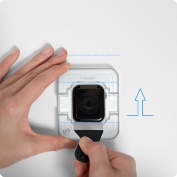 2 полноэкранных защитных стекла Spigen Ez Fit для Apple Watch 7, 8, 9, 45 мм