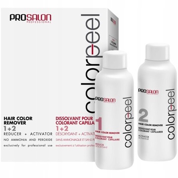 ProSalon Colorpeel Dekoloryzator do Włosów 2 x 100g zestaw do dekoloryzacji