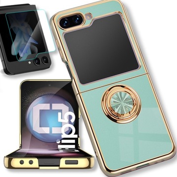 Etui OXYGEN CHIC do Samsung Galaxy Z FLIP 5 +Szkło