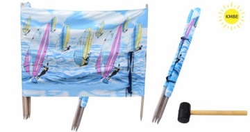 PARAWAN PLAŻOWY 8M NA PLAŻE PRODUCENT RÓŻNE WZORY