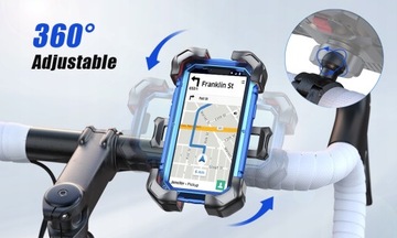 Держатель телефона для мотоцикла вращается на 360 градусов.