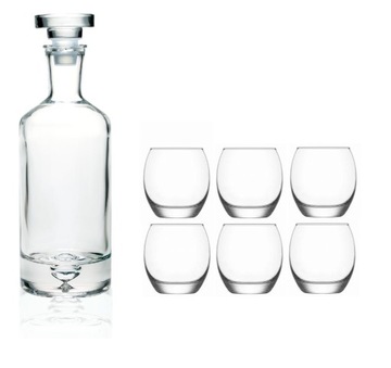 KARAFKA BUTELKOWA 0,75L + 6 SZKLANEK EMPIRE Whisky