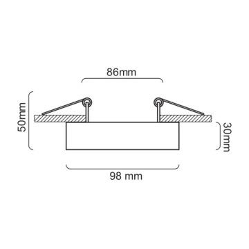 Галогенный светодиодный подвижный квадратный потолочный светильник GU10