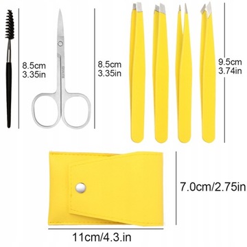 4/6Pcs Eyebrow Hair Removal Tweezers Stainles