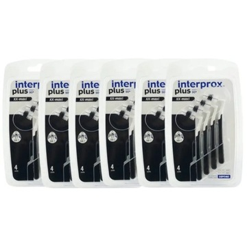 6x INTERPROX PLUS XX-MAXI SZCZOTECZKI MIĘDZYZĘBOWE 4szt.