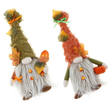 Осенние украшения Светящиеся без лиц украшения в виде гномов