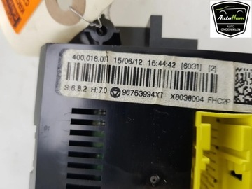 CITROEN DS3 2012 ŘÍZENÍ I SOUČÁSTKY ELEKTRICKÉ