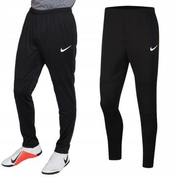 Spodnie Męskie Nike DRY Czarne Treningowe Sportowe Zwężane Nogawki r. L