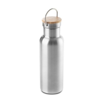 BUTELKA ZE STALI NIERDZEWNEJ SZCZELNA PRÓŻNIOWA 500 ML MALMO SREBRNA