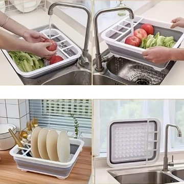 СУШИЛКА ПОСУДЫ, силиконовая сушилка, складная, для сушки, стоячая, большая