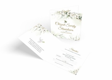 ПРИГЛАШЕНИЯ НА КРЕЩЕНИЕ + ИМЯ + КОНВЕРТ + СТРОКА