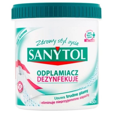 Sanytol Odplamiacz w proszku dezynfekujący 450gr