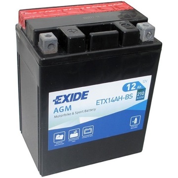 Akumulator EXIDE ETX14AH-BS YTX14AH-BS CBTX1 12Ah