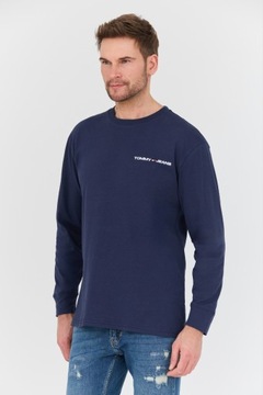 TOMMY JEANS Granatowy longsleeve L