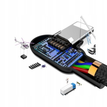 MCDODO УГЛОВОЙ КАБЕЛЬ 90° ДВУХСТОРОННЯЯ МОЛНИЯ ДЛЯ IPHONE 11 12 13 14 LED 3M