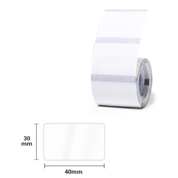 NIIMBOT Etykiety Naklejki Transparentne 40х30 mm 230 szt do B21, B3S, B1