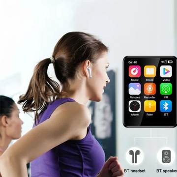 МУЗЫКАЛЬНЫЙ ПЛЕЕР HIFI MP3 MP4 16 ГБ BLUETOOTH 5.3 FM РАДИО ПОЛЬСКОЕ МЕНЮ