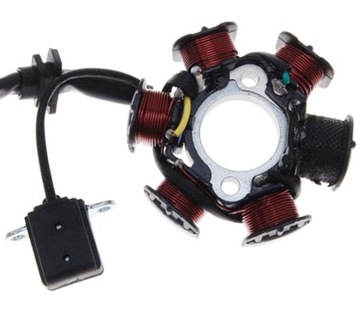 Stator Zapłon Iskrownik 6 Cewka Skuter 4T GY6 Chin