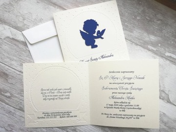 Приглашения на крещение АНГЕЛ Персонализация