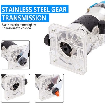 ФРЕЗЕРНЫЙ СТАНОК ПО ДРЕВЕСИНЕ ТРИМЕР ЭЛЕКТРИЧЕСКИЙ РУЧНОЙ 800ВТ