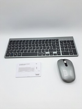 Беспроводная клавиатура + мышь, серый/черный QWERTY ПРЕДЛОЖЕНИЕ!