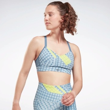 Stanik sportowy damski Reebok niebieski L