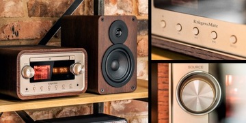 Wieża lampowa Bluetooth CD USB NFC 2 x 30W K&M