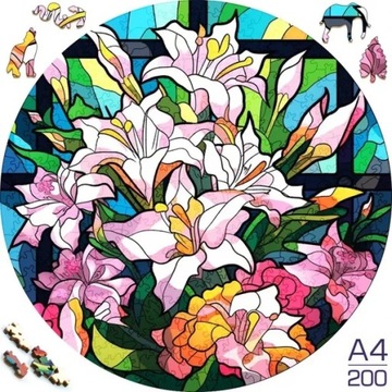 Sunflower Butterfly Jigsaw Wood Puzzle, Difficult To Play Irregular Animal