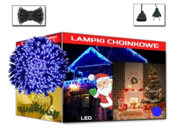 Рождественские елочные гирлянды 300 светодиодов СИНИЕ