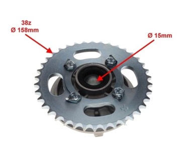 SHINERAY 125-10D 125 Звездочка задняя 38z 428