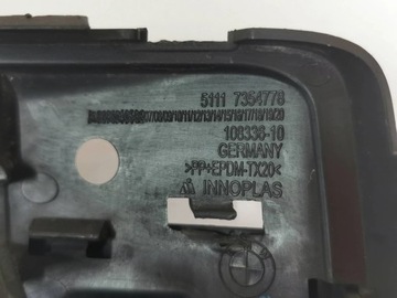 Решетка переднего бампера BMW X1 F48 правая 375.