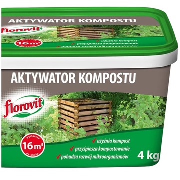 FLOROVIT 4KG Активатор компоста УСКОРЯЕТ КОМПОСТИРОВАНИЕ