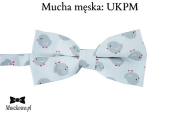 Szelki do spodni i mucha męskie Biały komplet na ślub wesele WZORY