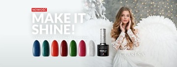 Лак для ногтей Claresa Make It Shine 4 гибридный с блестками 5 г