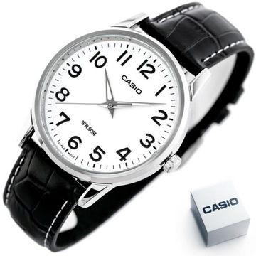 CZYTELNY I WYRAŹNY ZEGAREK MĘSKI CASIO MTP-1303L-7B + BOX