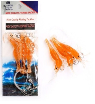 МОРСКАЯ бирка, КРЕВЕТКИ, 3 КРЮЧКА ДЛЯ ТРЕСКИ