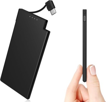 POWERBANK PRZENOŚNA ŁADOWARKA Z WBUDOWANYM KABLEM LIGHTNING DO IPHONE