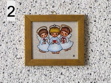 Три ангела - РИСУНКИ НА СТЕКЛЕ - Ева Скшипец