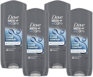 DOVE Men+Care żel pod prysznic dla mężczyzn Clean Comfort 4x 400 ml