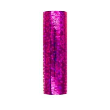 Serpentyna holograficzna brokatowa ciemna różowa