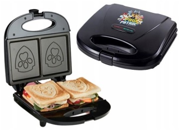 Opařovač Sendvičů Tlapková patrola Odznak Sandwich Toustovač pro 2 sendviče 750 W