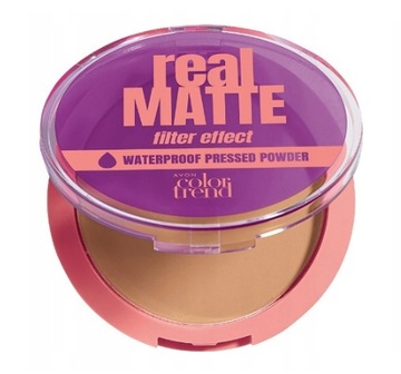 Avon Color Trend Real Matte Puder prasowany Neutral Medium Tan 10 g